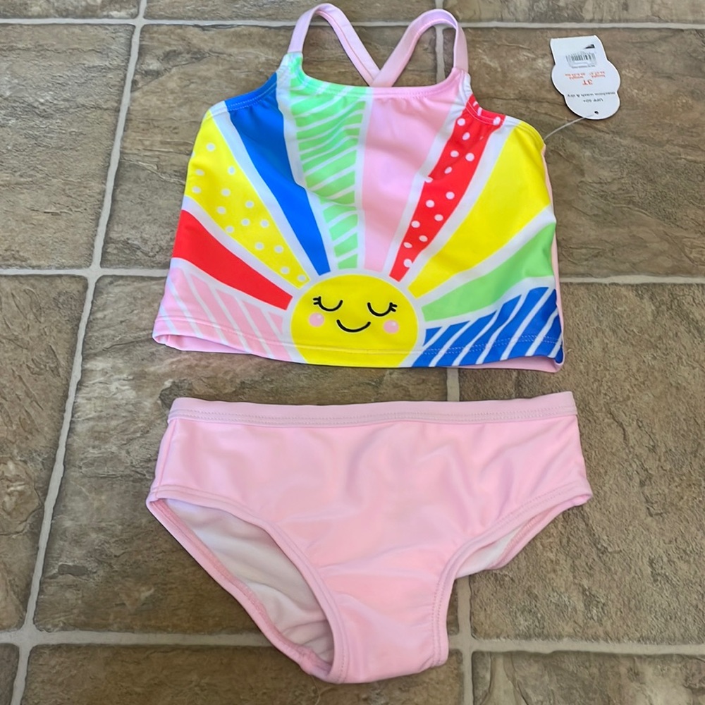 Wonder Nation Toddler Girls Tankini 2 Pc Set Size 3T